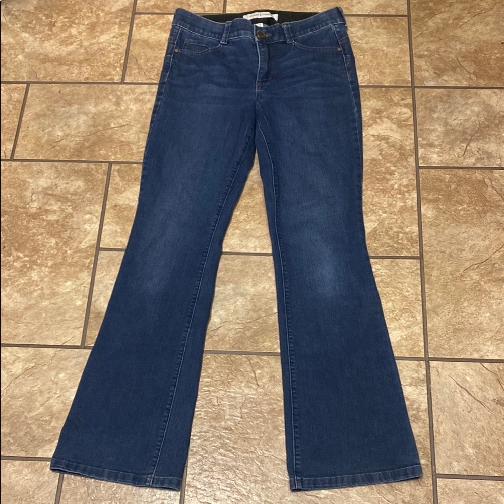 Vintage America Blue Flare Wide Leg Size 6/28  Jeans Denim